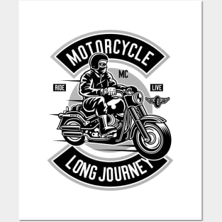 Classic Funny Motorcycle Touring Posters and Art